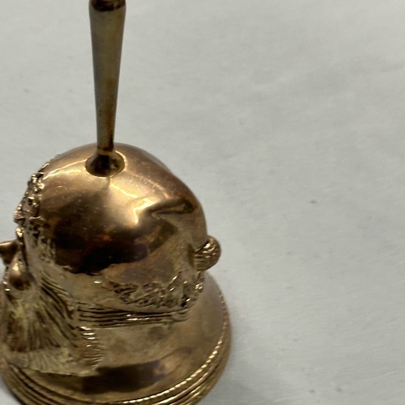 Heavy gold metallic Santa bell - Picture 9 of 9